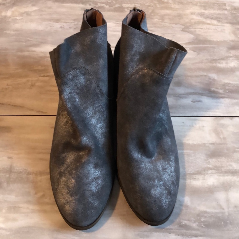 Lucky Lahela Charcoal Grey suede boots 10 - Picture 3 of 7